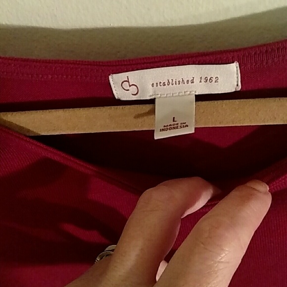 NWOT Dres Barn asymmetrical top with sheer bottom. - Picture 3 of 3